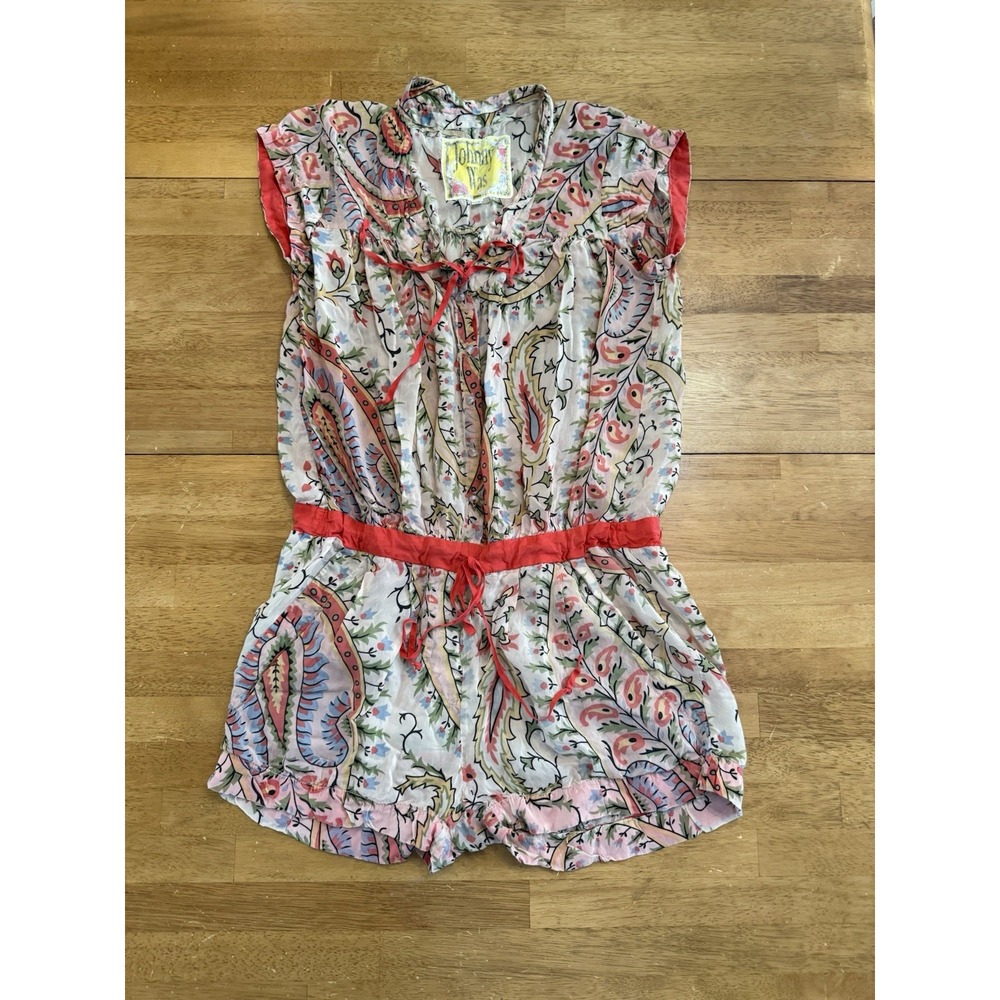 Rare Find! Vintage Johnny Was Romper, SZ XS
